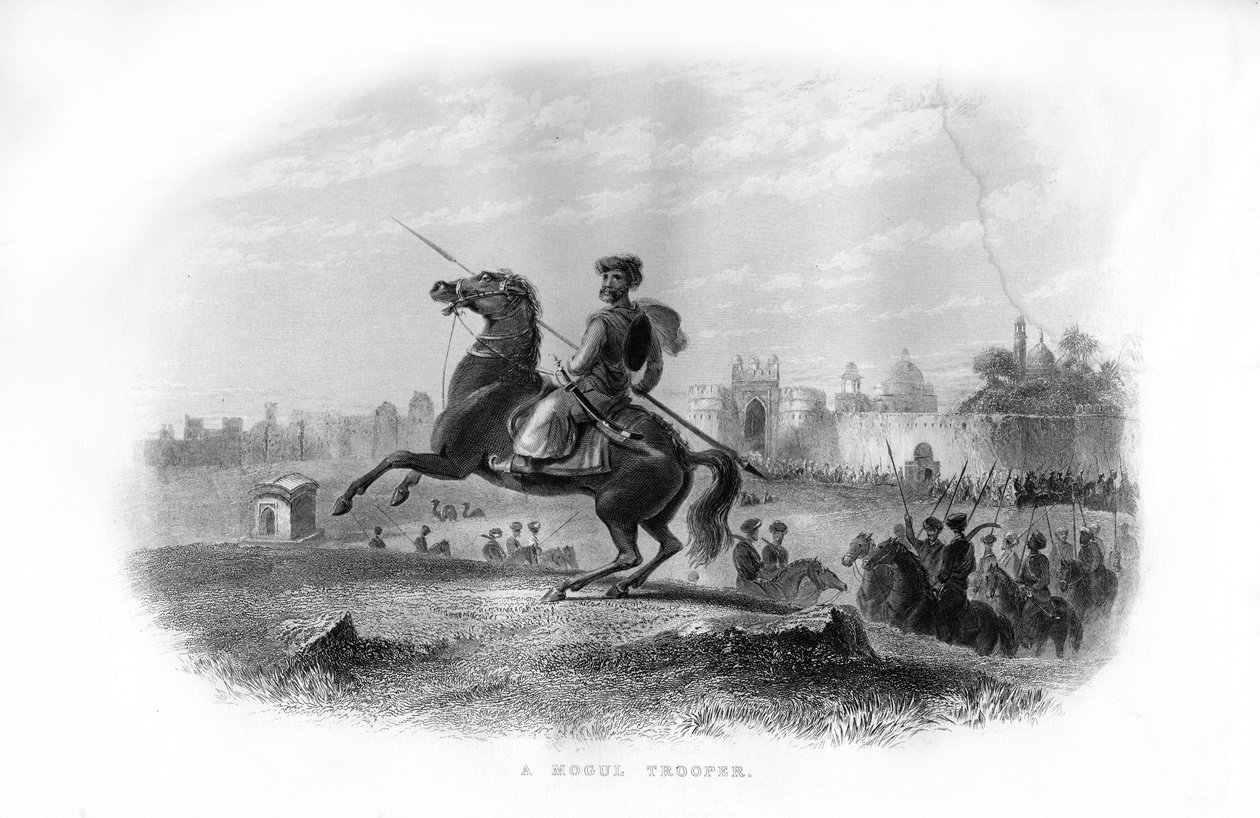 En mogulsoldat, 1800-tallet af Unbekannt