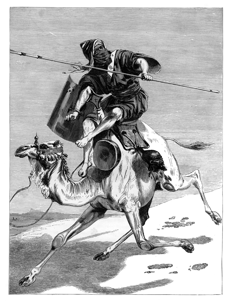 En maurisk kriger, c1890 af Unbekannt