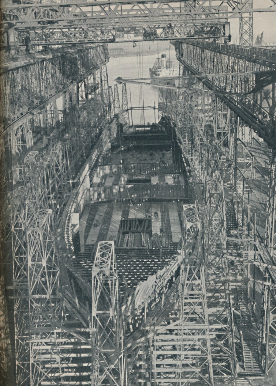 En Rede af Stål. Cunard White Star liner Georgic i konstruktion, 1927-1929, 1936 af Unbekannt