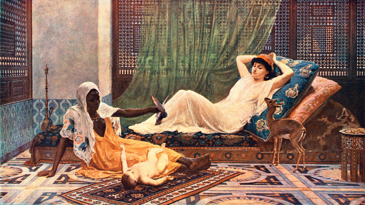Et nyt lys i Hareem, 1884, c1902. af Unbekannt
