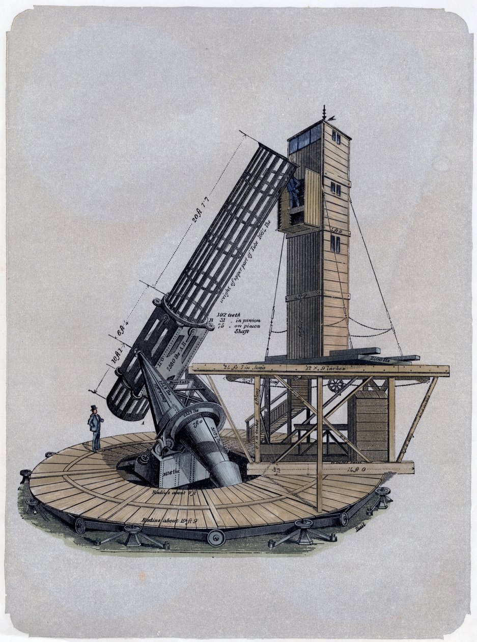 En Newtonsk reflektor, 1870 af Unbekannt