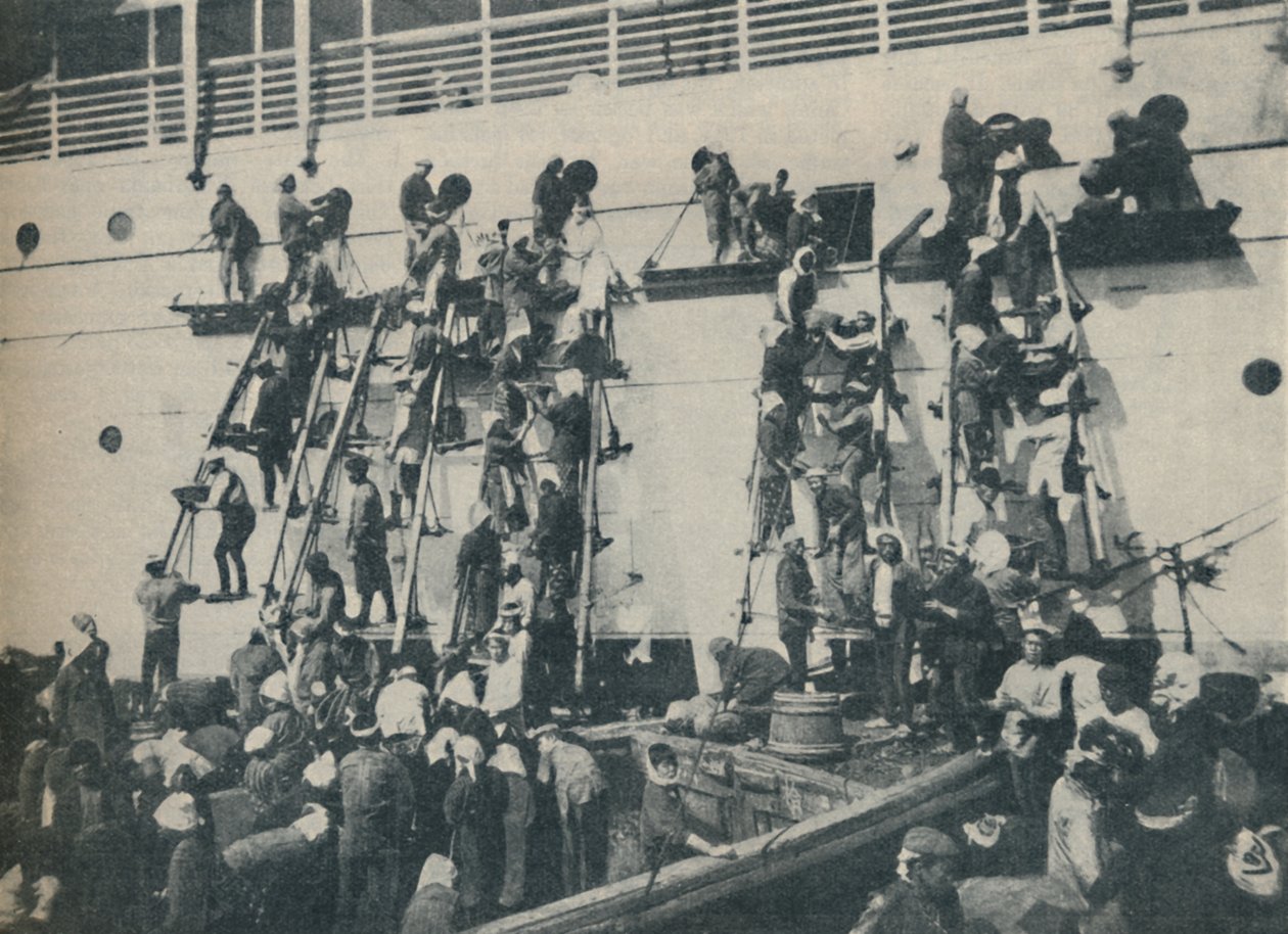 En ny metode til kuldannelse ved havnen i Yokohama, 1936 af Unbekannt