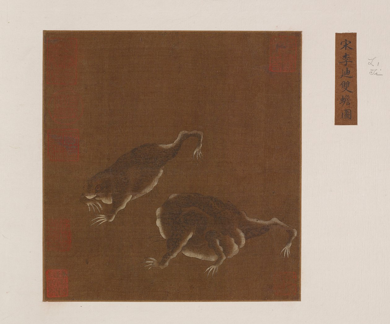 Et par trebenede tudser, Ming-dynastiet, 1368-1644. af Unbekannt