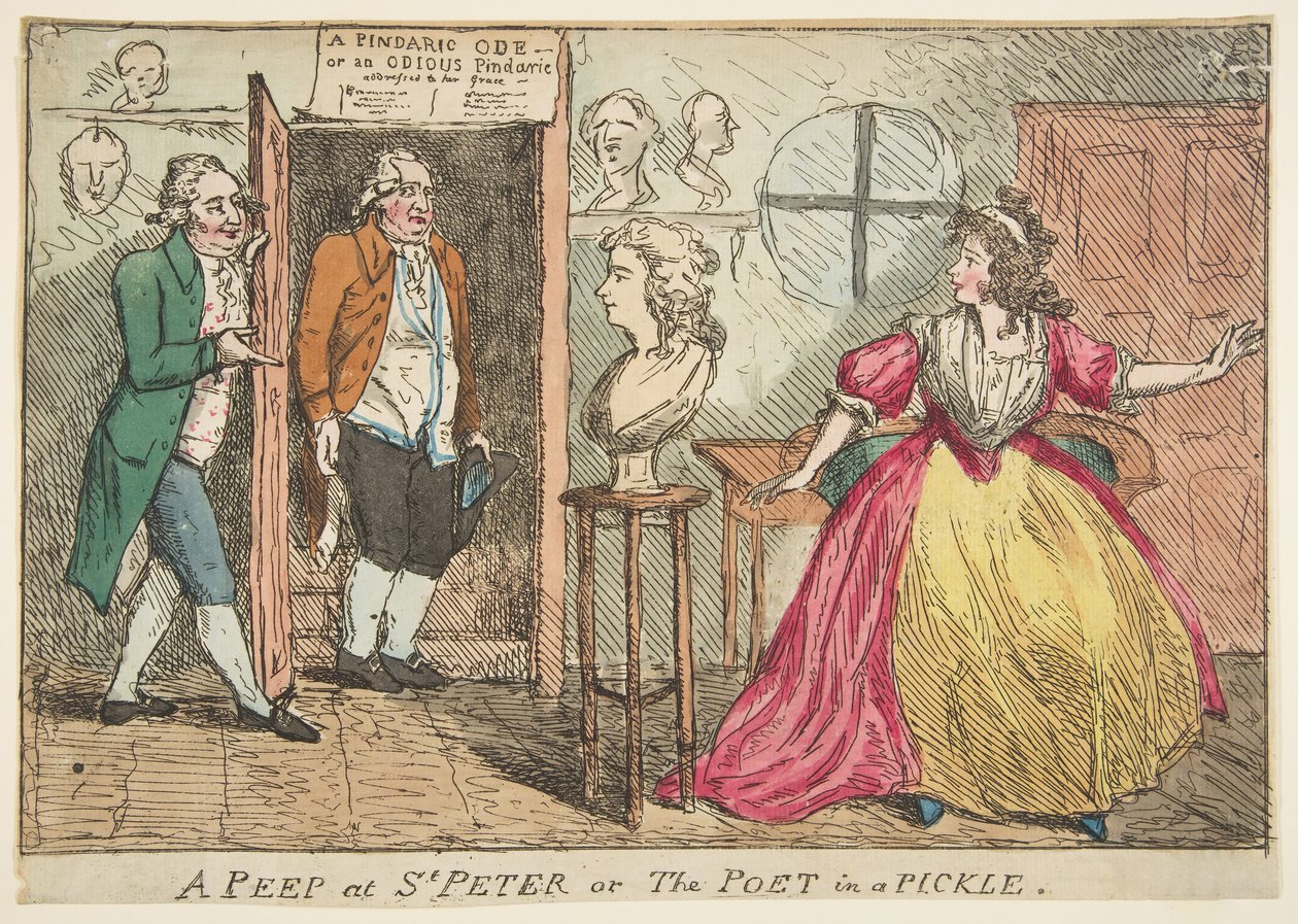 Et kig på St. Peter eller Digteren i en Pickle, 23. juli 1789. af Unbekannt