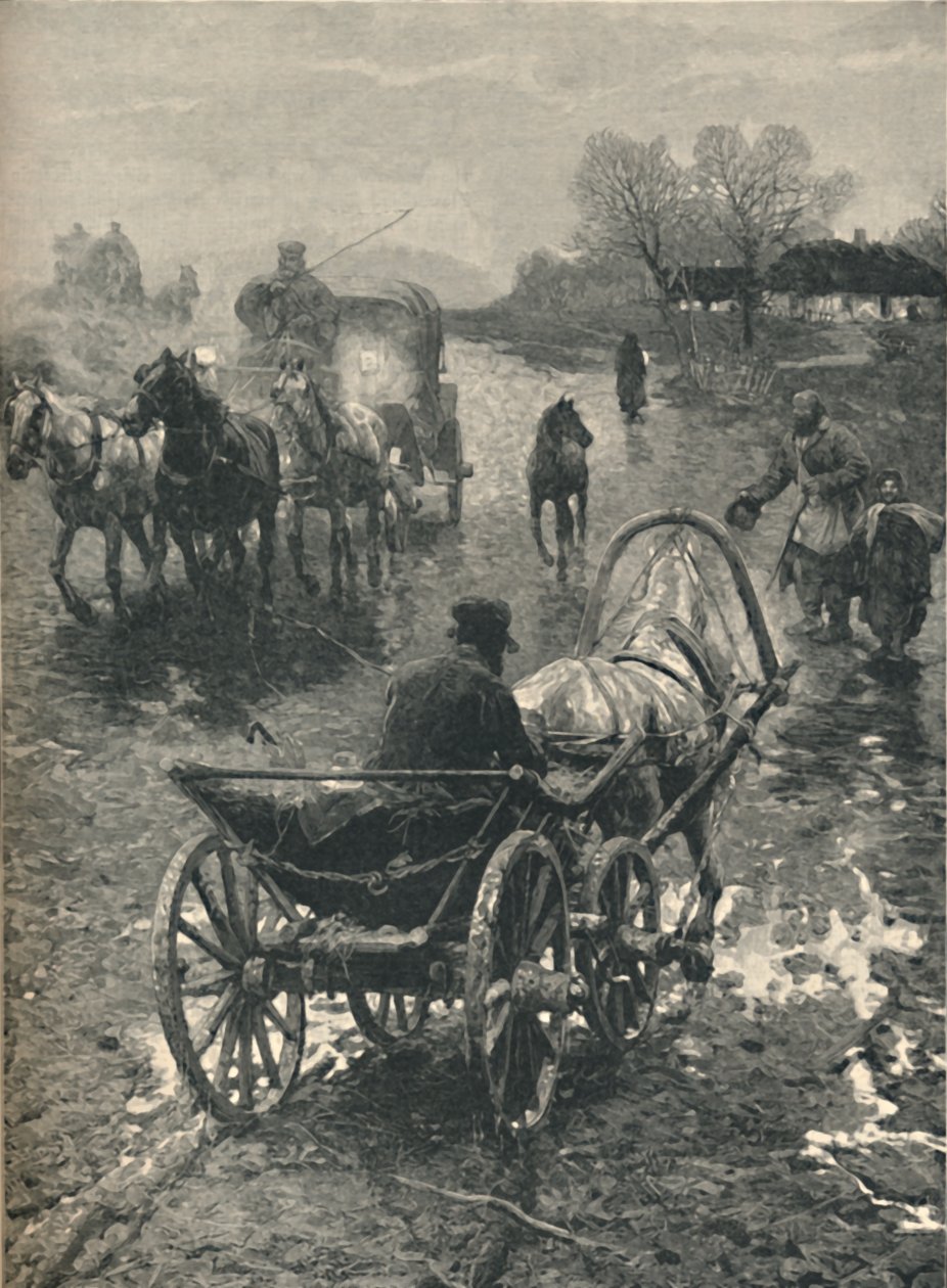 En polsk landsby: november 1886 af Unbekannt