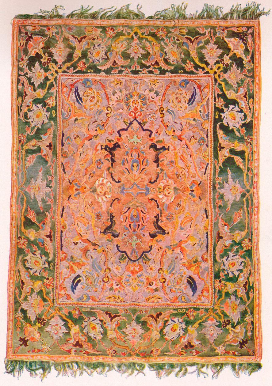 Et polonaise tæppe fra Persien, c1630, 1923 af Unbekannt