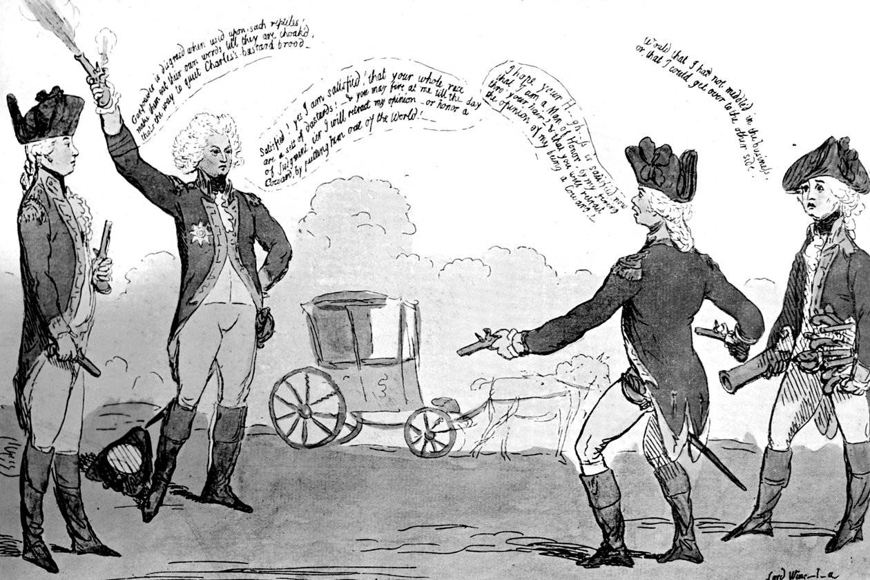 En prins og en poltroon, 1789 af Unbekannt