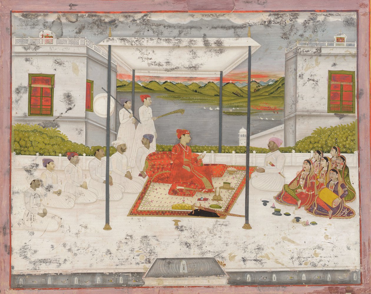 En prins holder audiens, ca. 1750. af Unbekannt