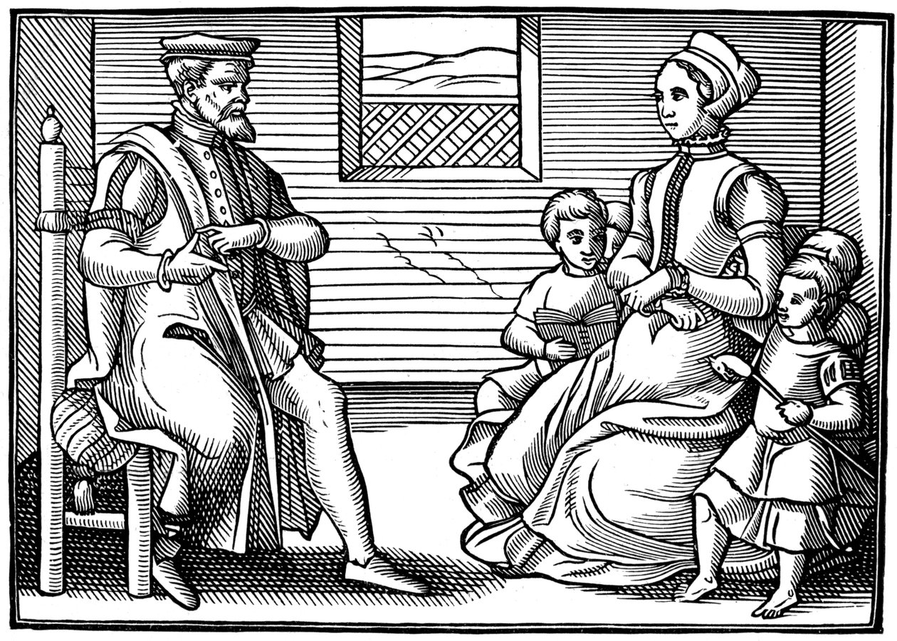 En puritansk familie, 1563 af Unbekannt