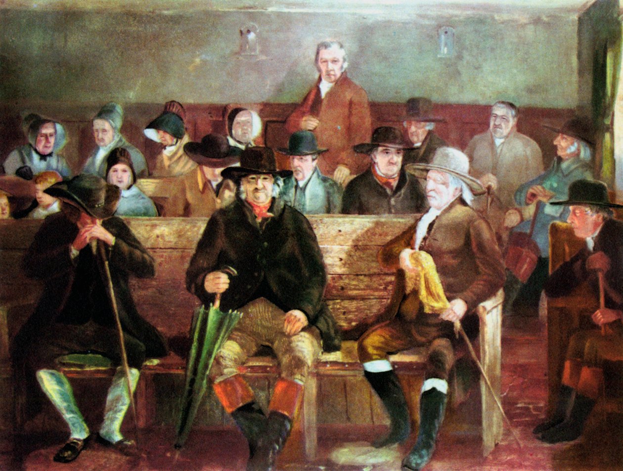 Et kvækermøde, 1839 af Unbekannt