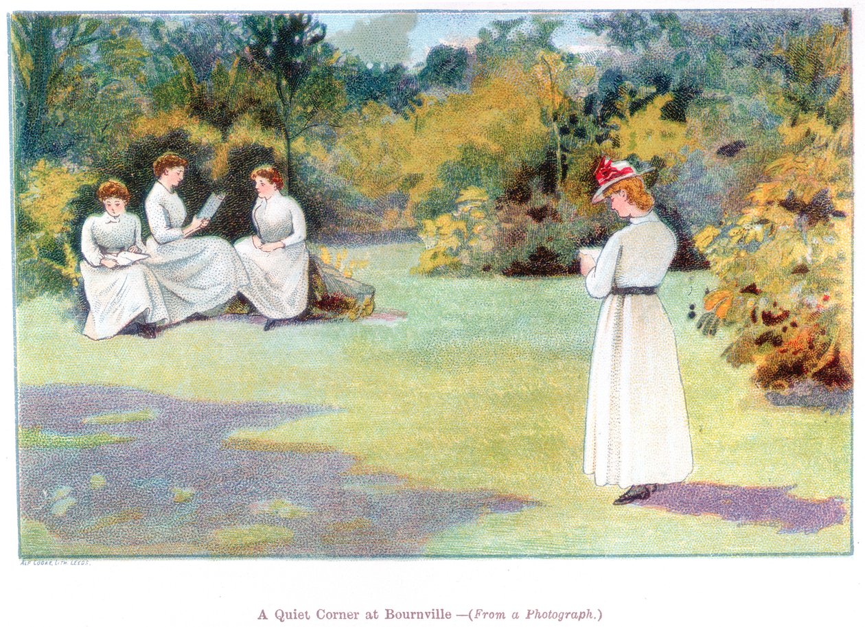 Et stille hjørne i Bournville, 1892. af Unbekannt