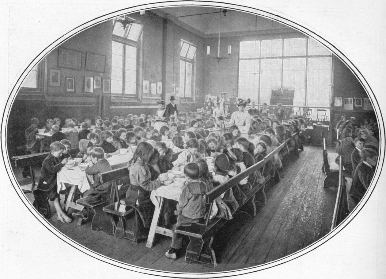 A Ragged School Union dinner, Camberwell, London, c1901 1901 af Unbekannt