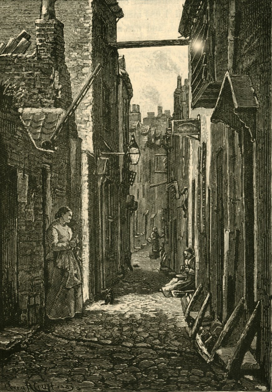 A Row, Yarmouth, 1898. af Unbekannt