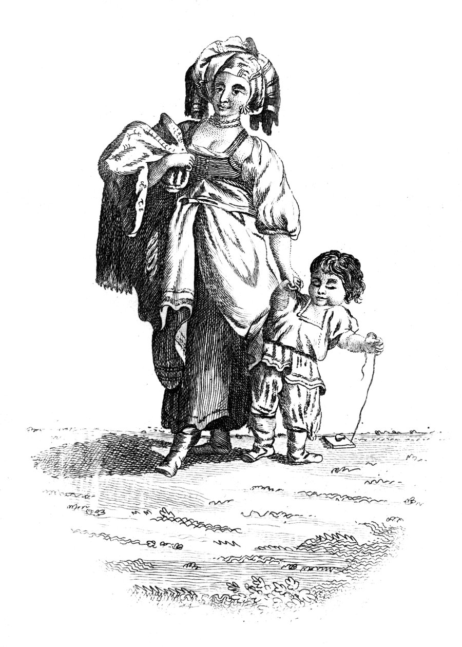 En russisk kvinde, 1800-tallet af Unbekannt