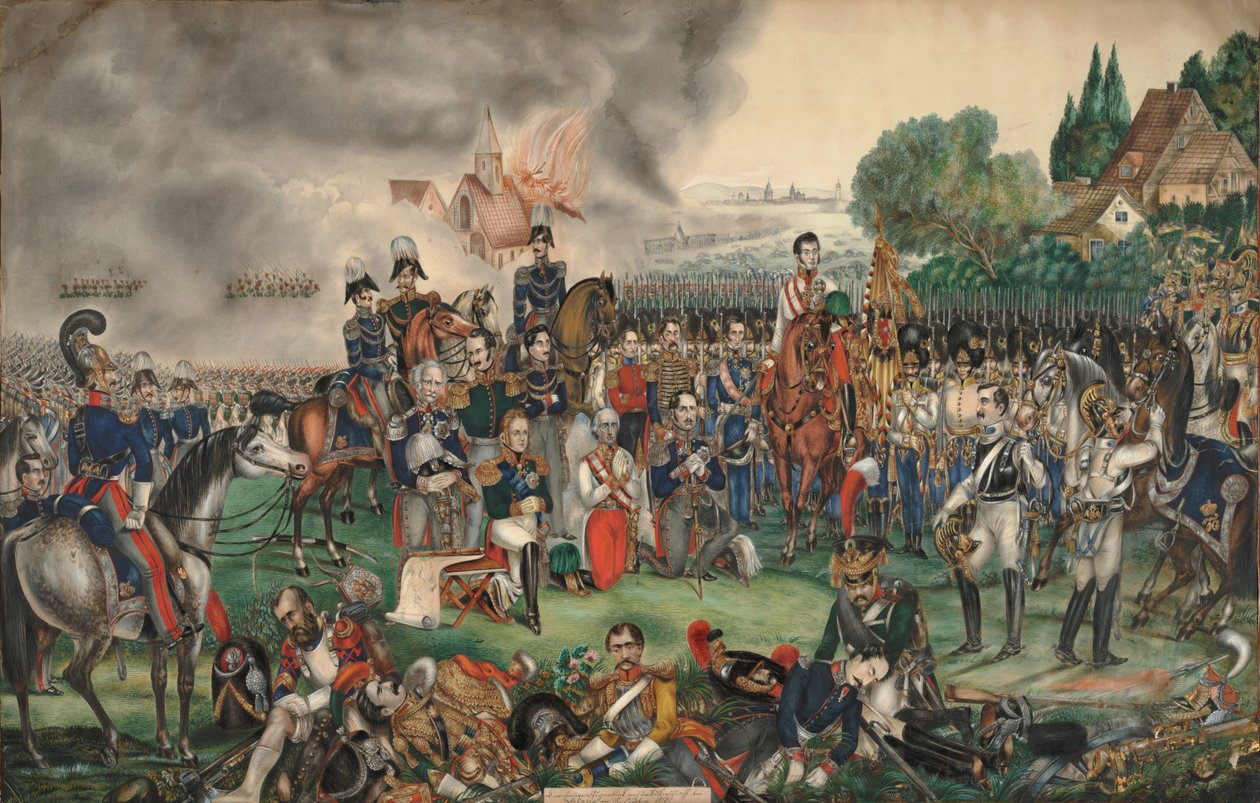Et helligt øjeblik efter slaget om nationerne den 18. oktober 1813 af Unbekannt
