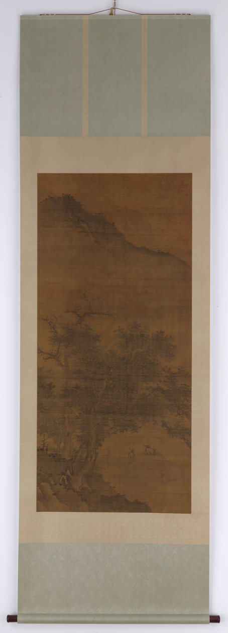 A Scholar under Trees Looking into the Distance, 1500-tallet. af Unbekannt