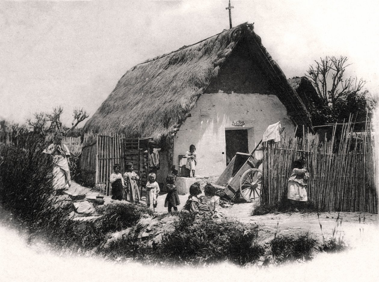 En sydamerikansk hytte, ca. 1900-tallet af Unbekannt