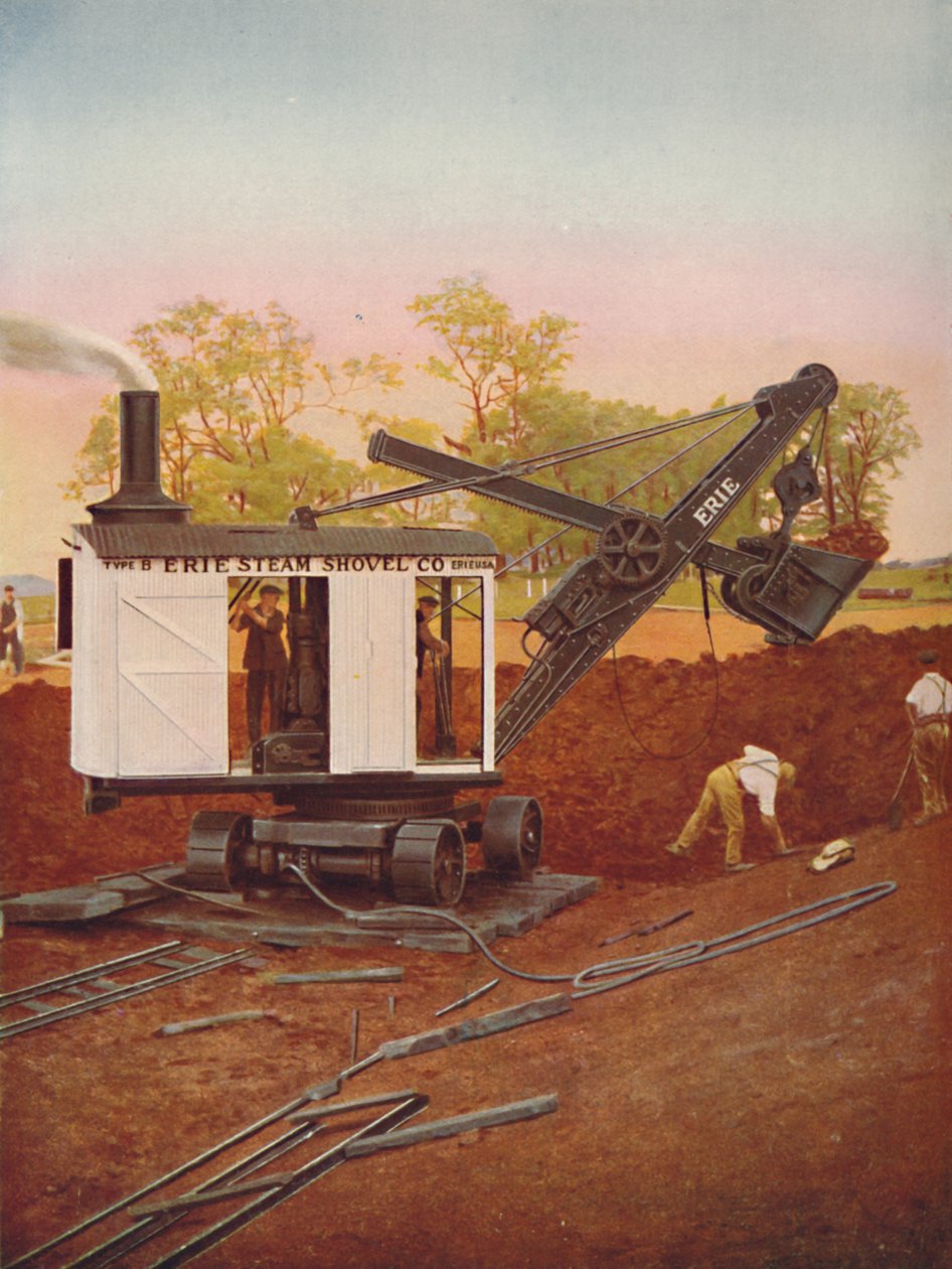 A Steam Excavator at Work on the Edgware Tube Extension, 1926 af Unbekannt