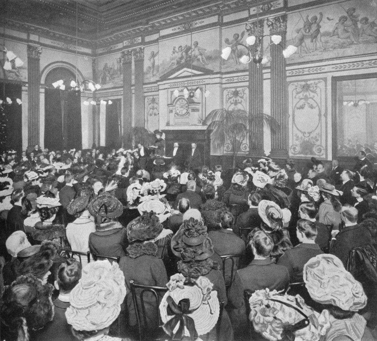 En søndag aften debat i Old Playgoers Club, London, c1903 1903 af Unbekannt