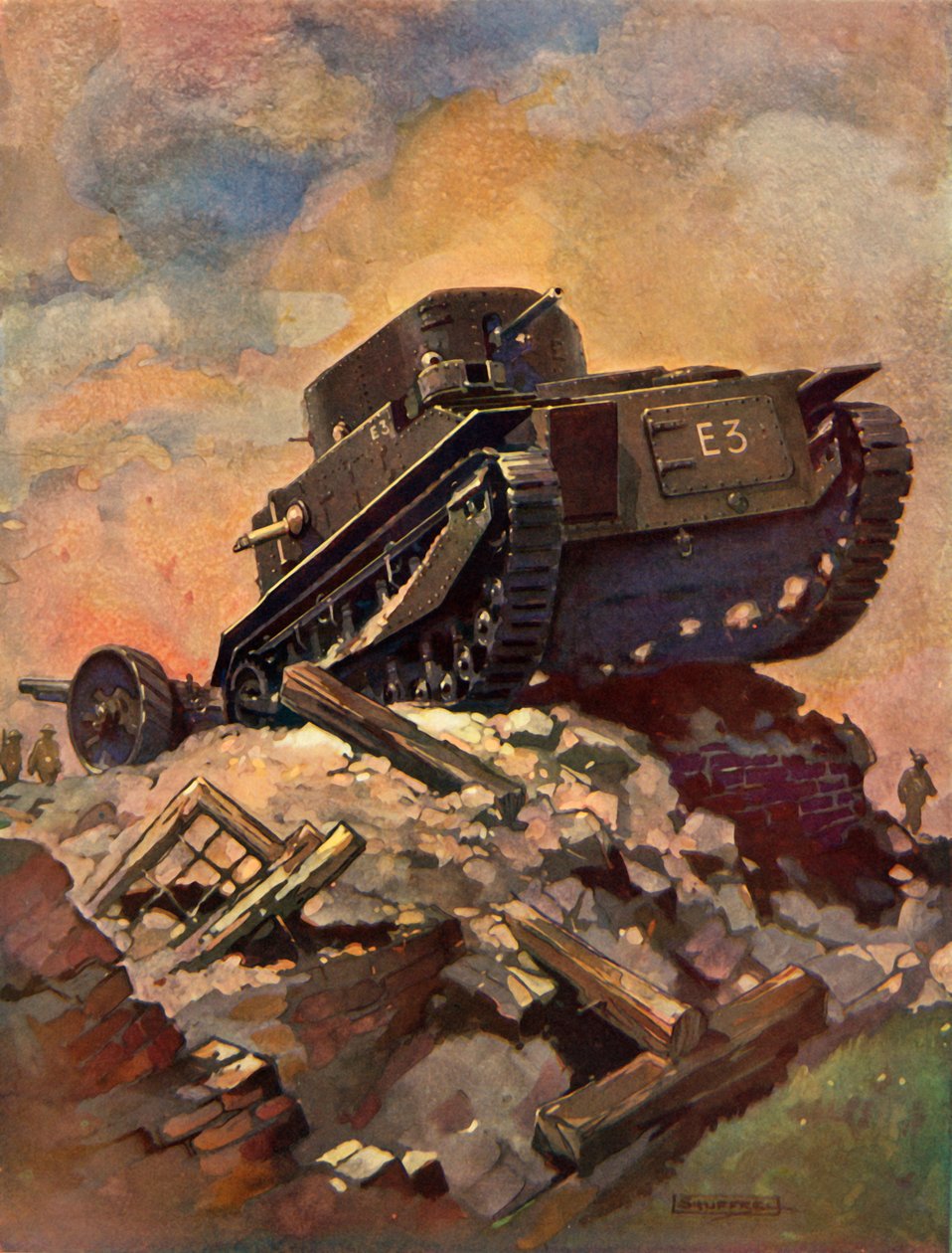 En tank, c1930. af Unbekannt