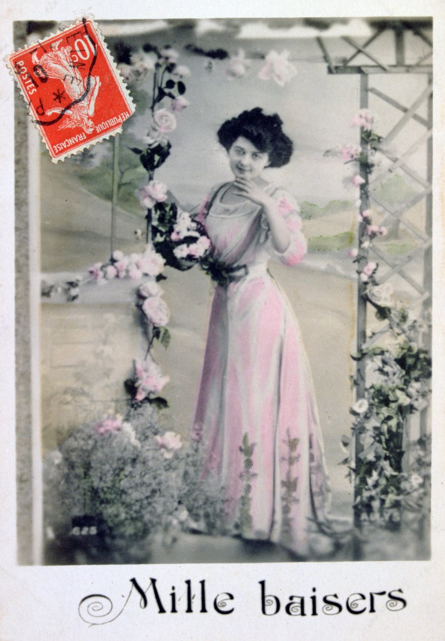 Tusind kys, fransk postkort, c1900 af Unbekannt