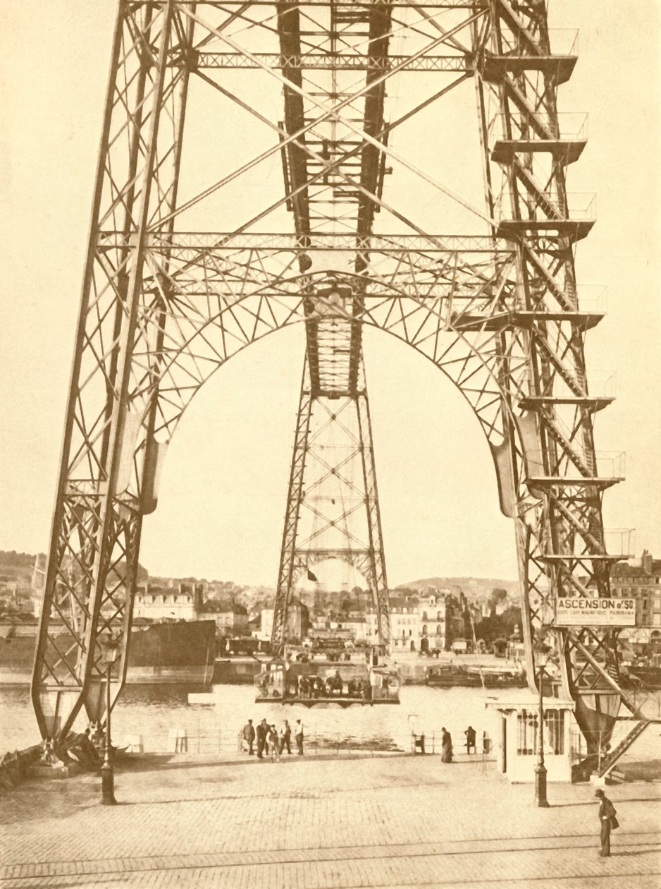 En transportbro ved Rouen, c1930. af Unbekannt