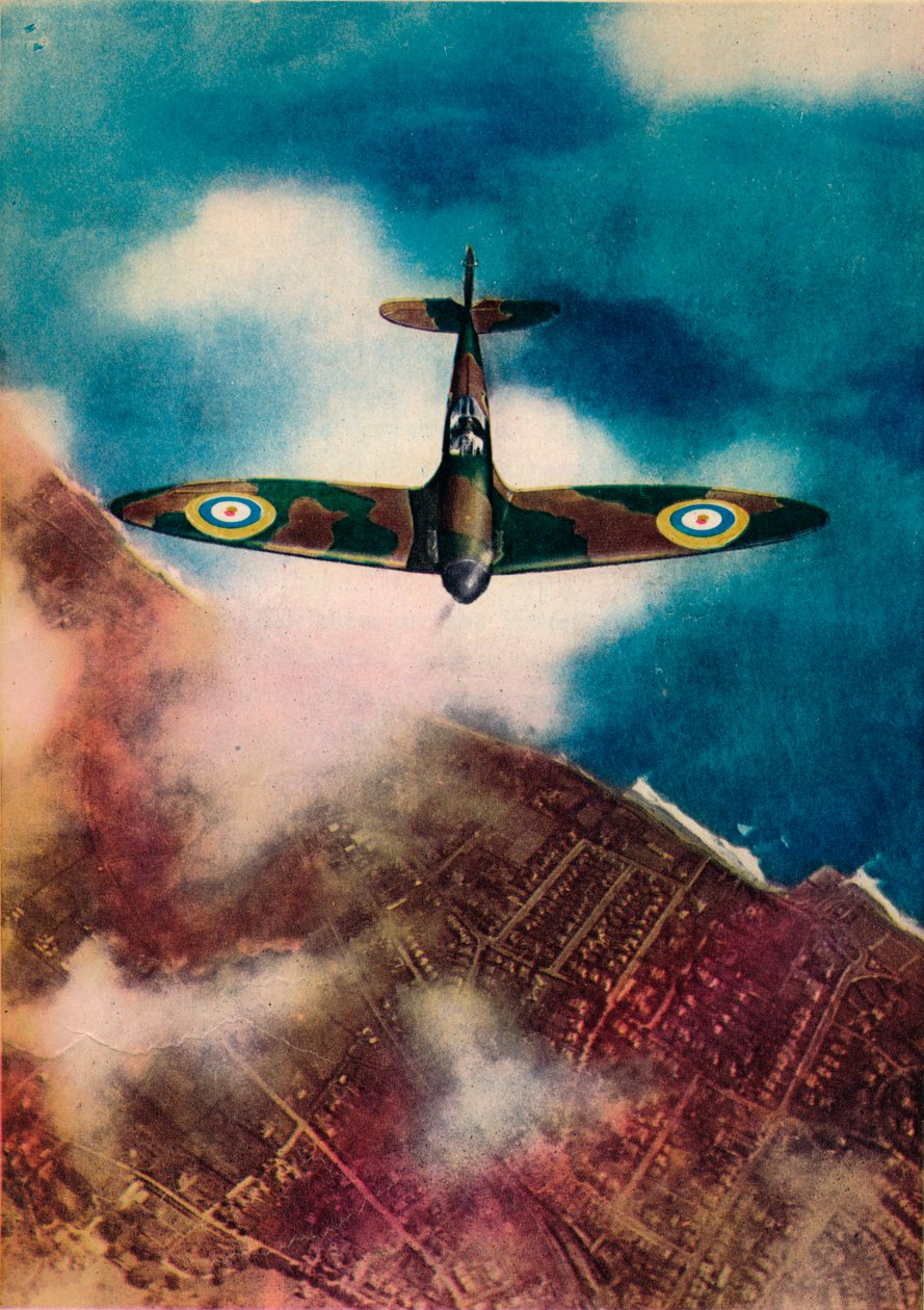 En Vickers Supermarine Spitfire, 1940 af Unbekannt