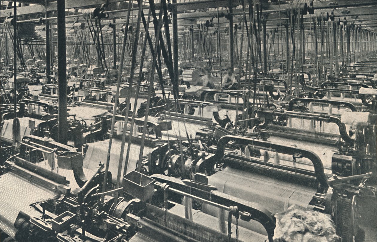 Et væveskur, c1917 af Unbekannt