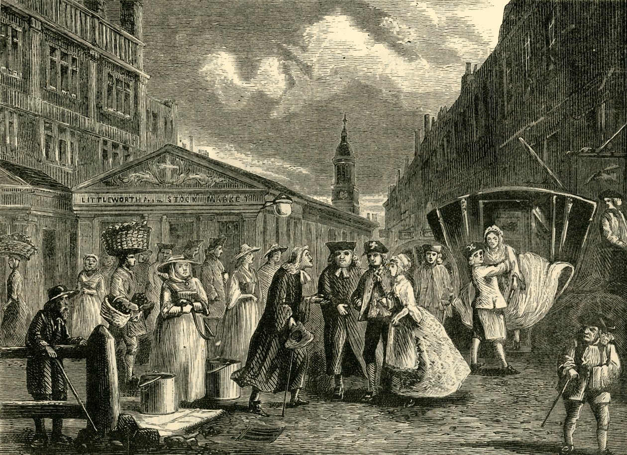 Et bryllup i flåden, c1740