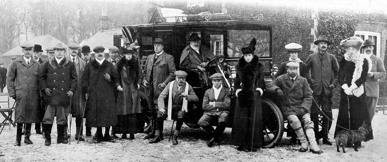 A Winter Days Shooting at Sandringham, Norfolk, c1902-1910 1910 af Unbekannt