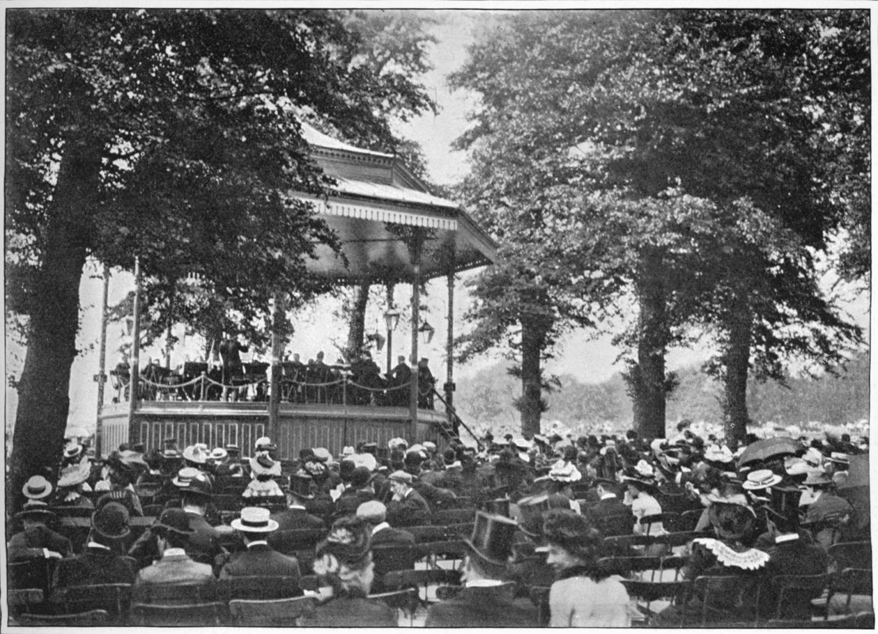 Et band i Hyde Park, London, c1901 1901 af Unbekannt