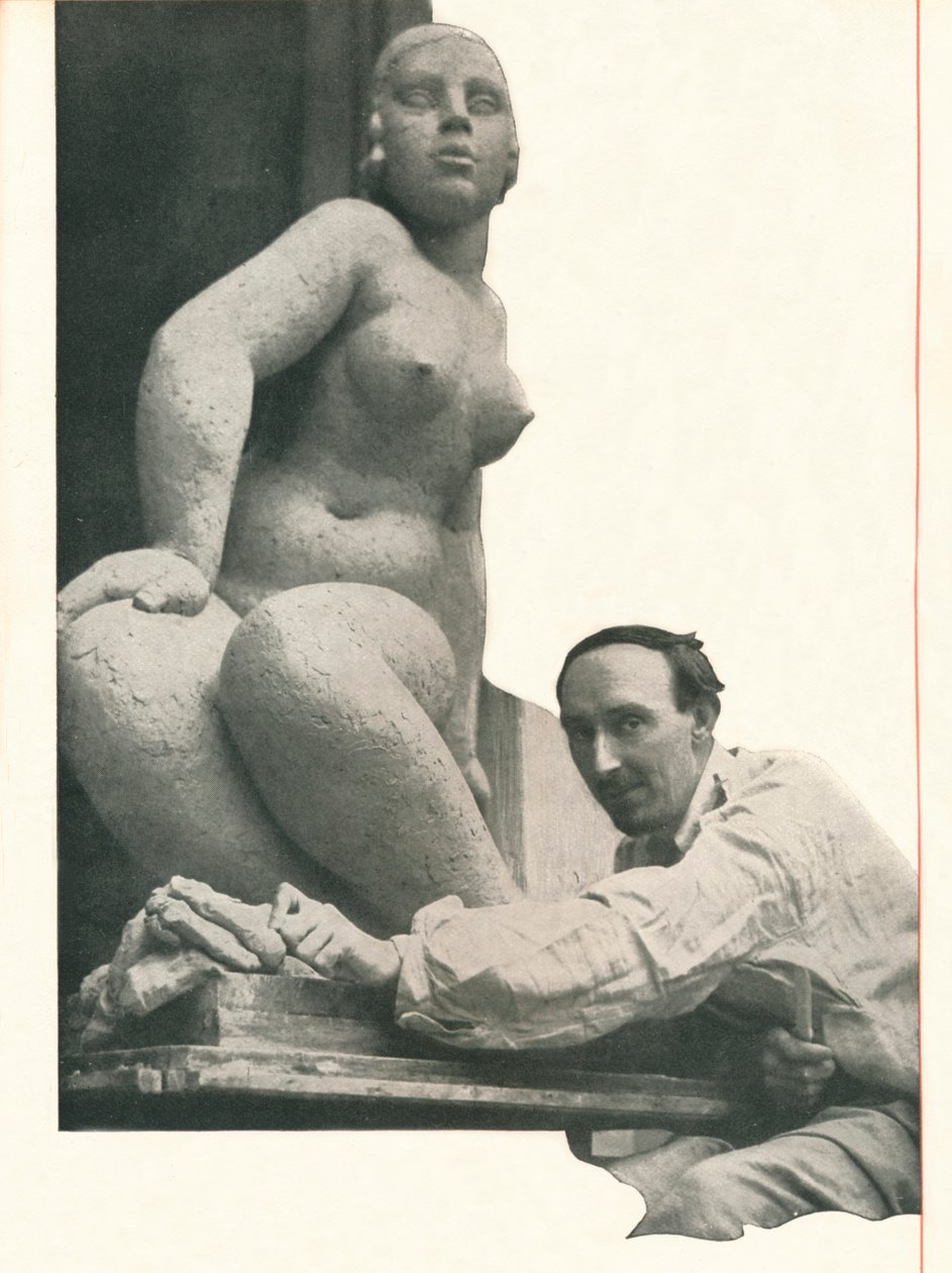 En cameo af Frank Dobson Booths Has The Magic of Pygmalion. Det får selv nogle statuer til at komme til liv af Unbekannt