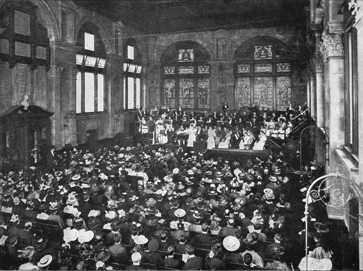 En koncert på Guildhall School of Music, London, c1901 1901 af Unbekannt