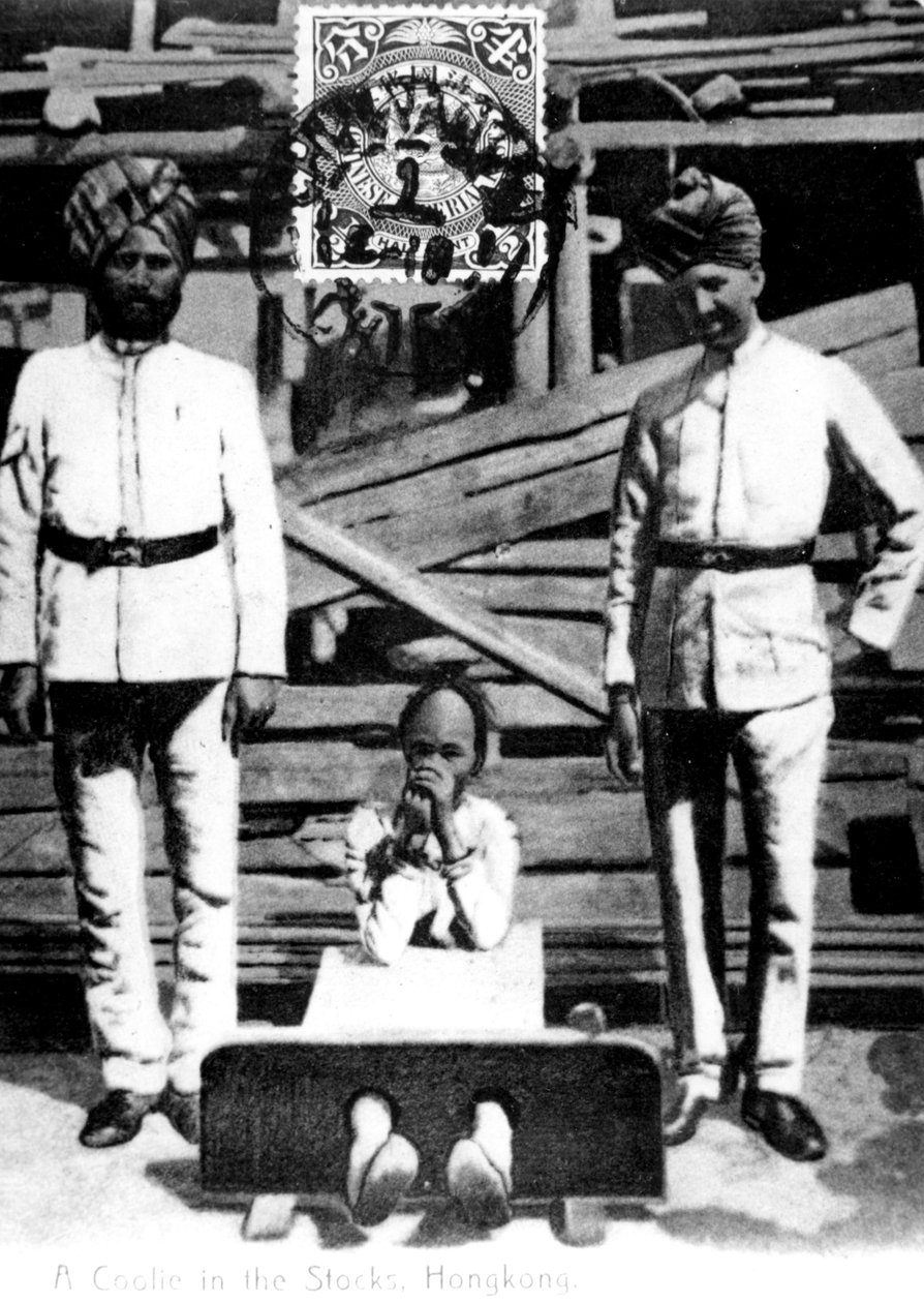 En kulie i aktierne, Hong Kong, 1908 af Unbekannt