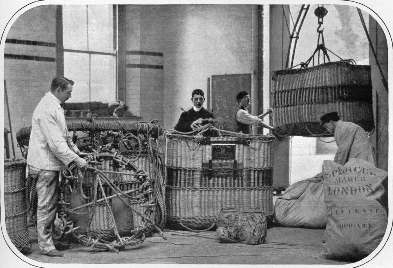 Et hjørne af en luftballonfabrik, London, c1903 1903 af Unbekannt