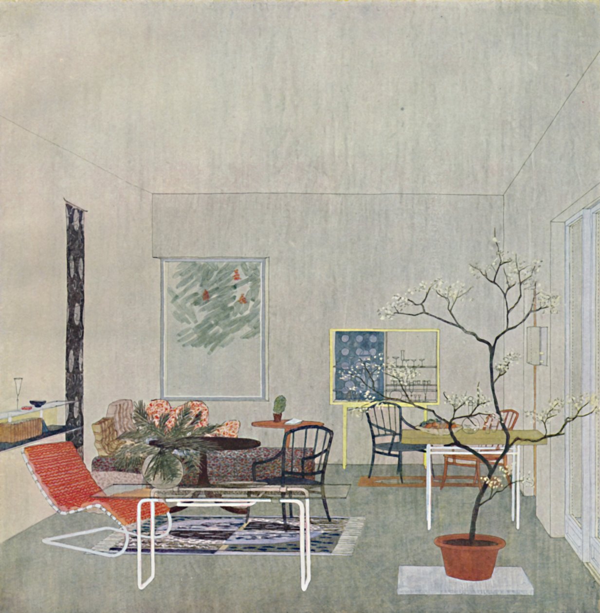 Et design til en Gartenraum af Georg Steinklammer fra Wien, 1935 af Unbekannt
