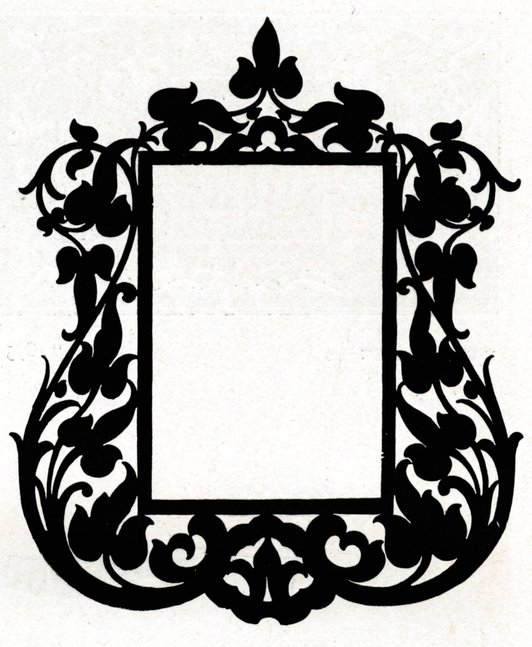 Et design til en billedramme med titlen Aesthetic, 1898 af Unbekannt