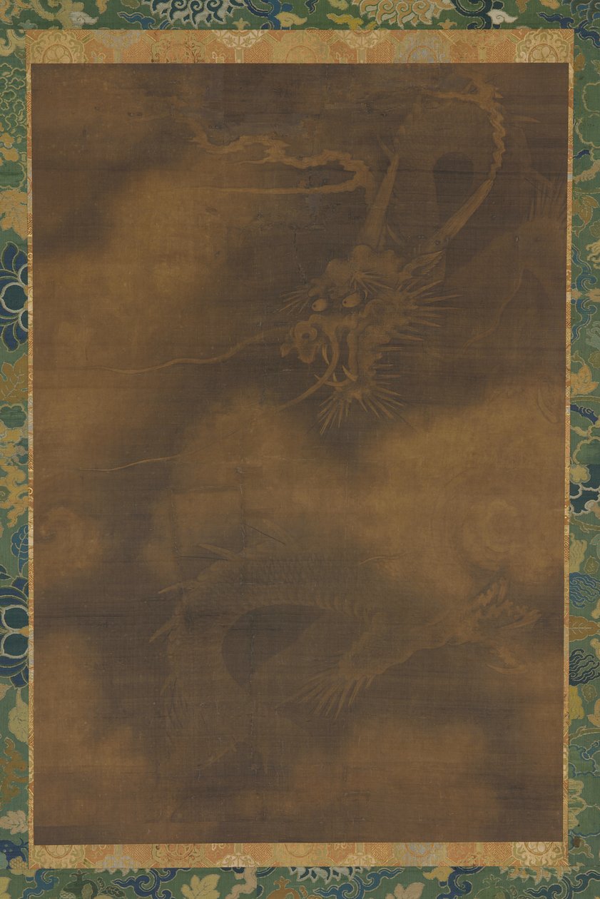 En drage og skyer, Ming-dynastiet, 1368-1644. af Unbekannt