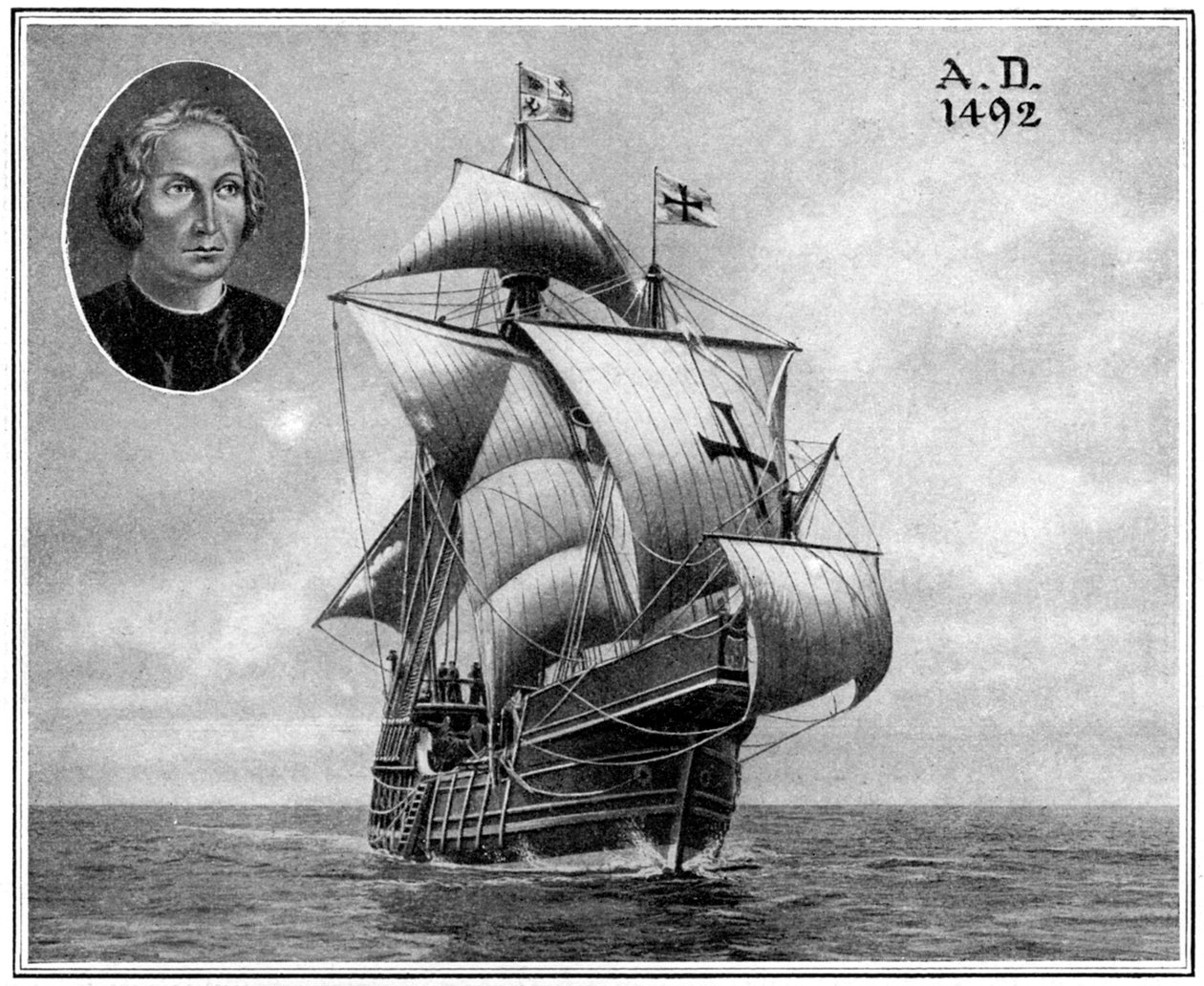 En kopi af et af Christopher Columbus sejlskibe, 1922 af Unbekannt