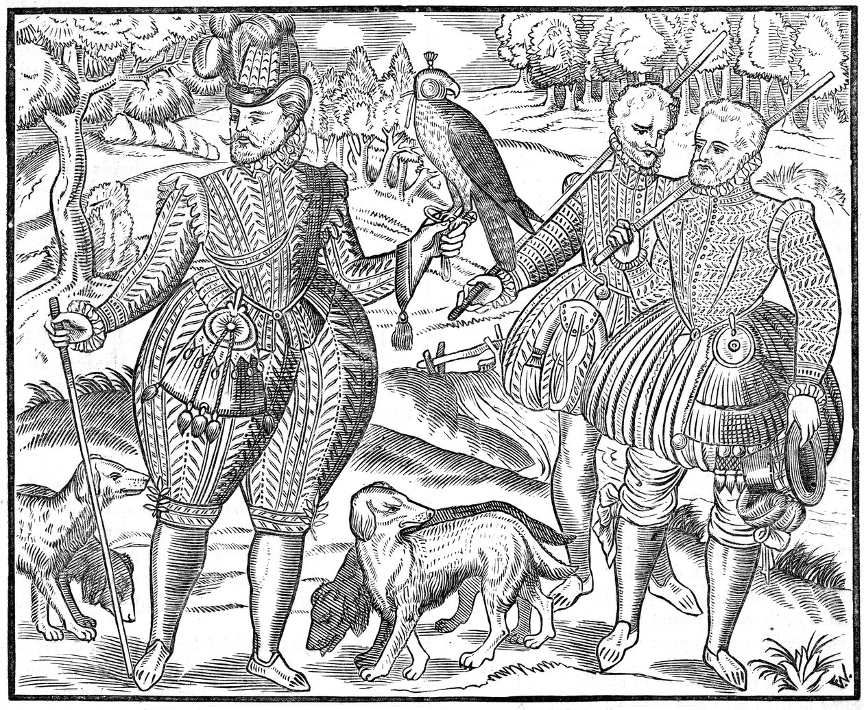 En falkoner, 1611 af Unbekannt
