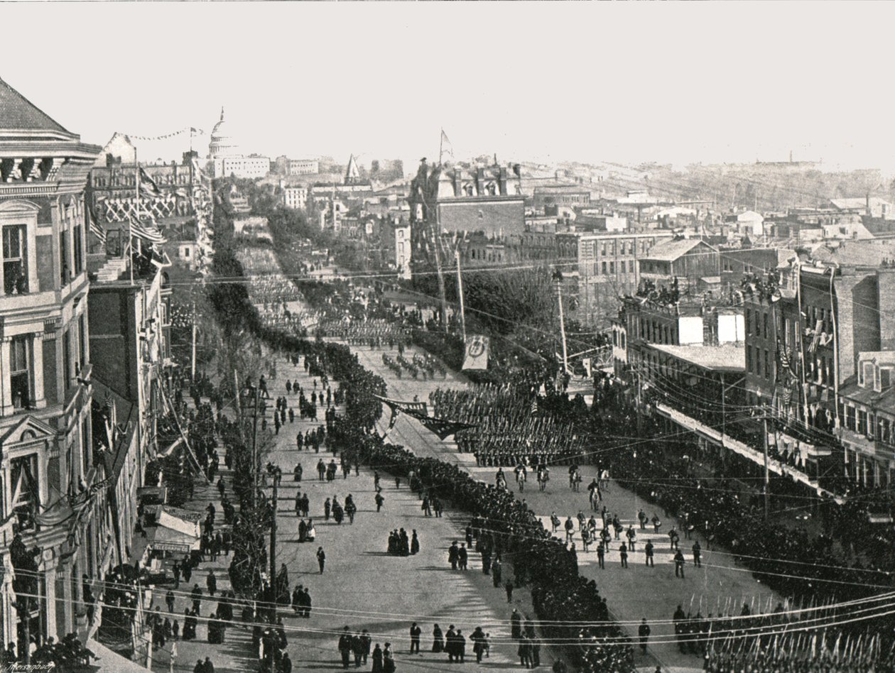En festdag i den amerikanske hovedstad, Washington DC, USA, 1895. af Unbekannt