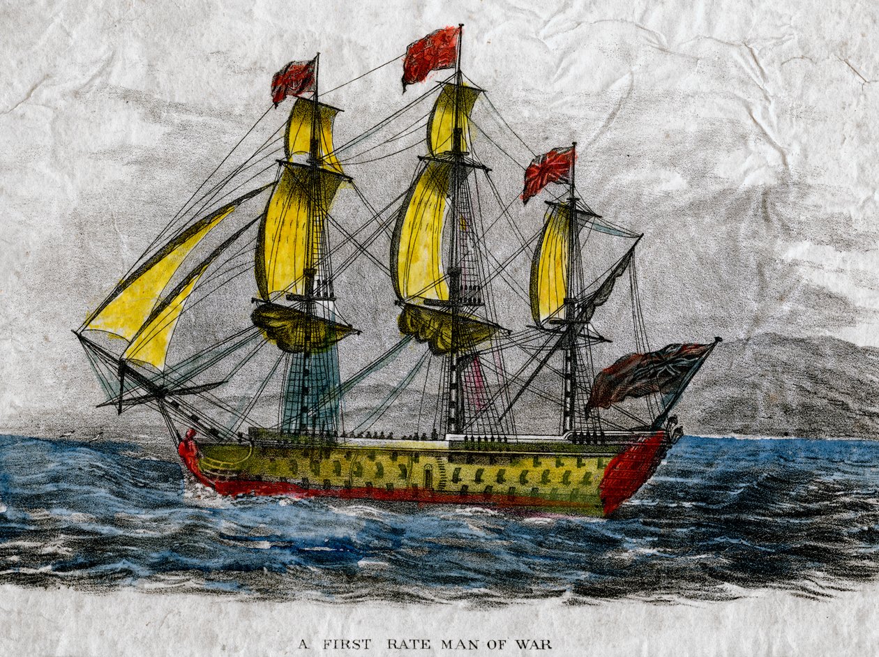 En førsteklasses krigsmand, c1700-tallet af Unbekannt