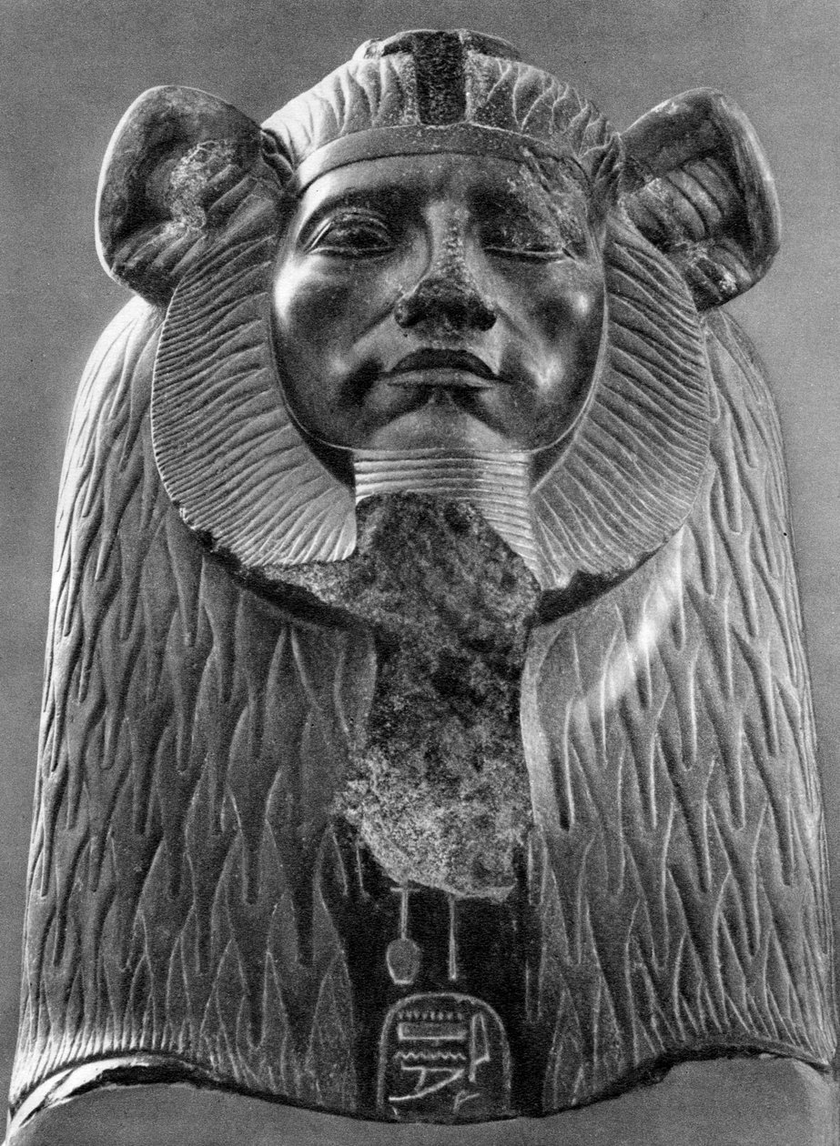 En granitsfinks af kong Amenemhat III, c1820 f.Kr. 1936 af Unbekannt