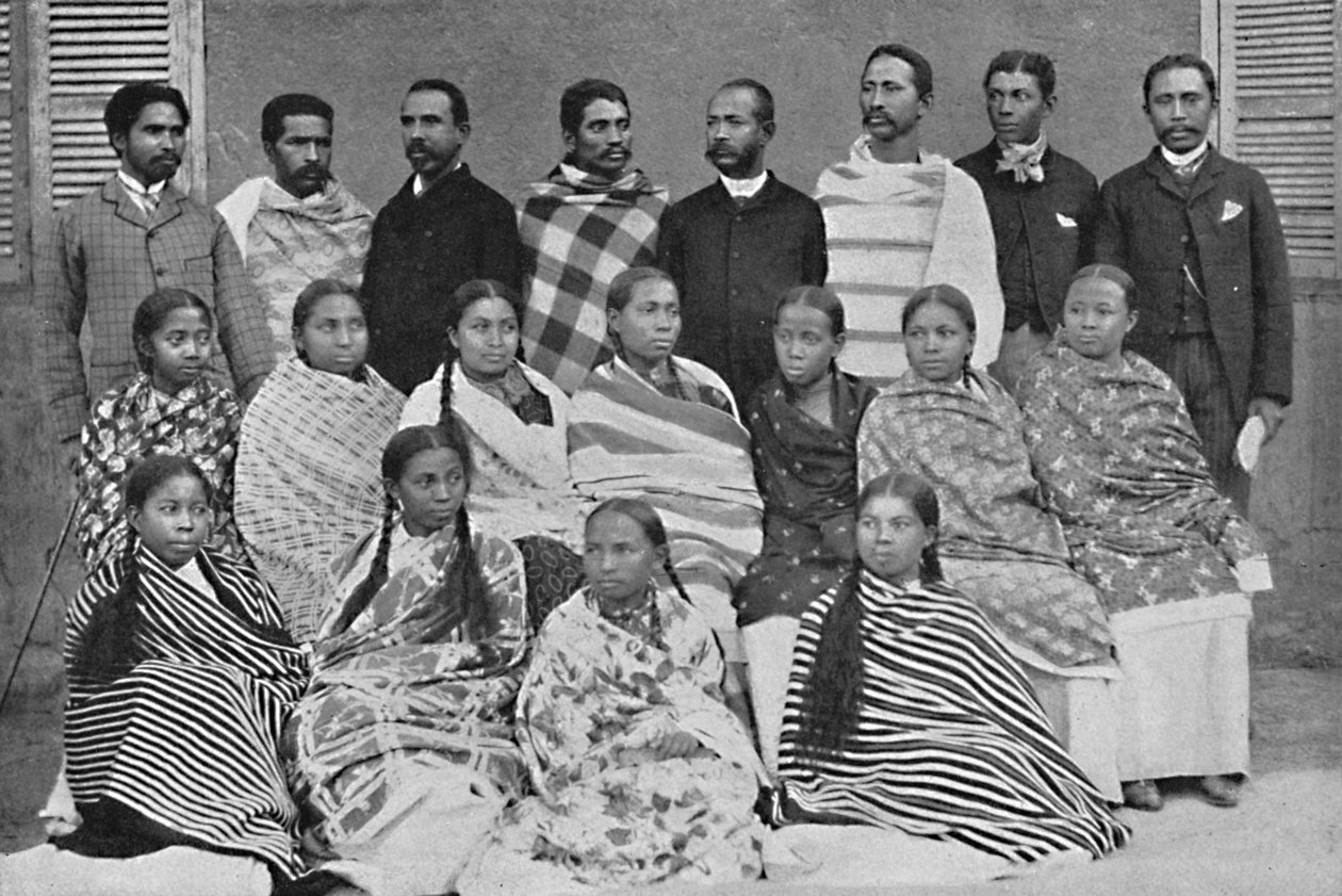 En gruppe af Hova, folk på Madagaskar, 1912 af Unbekannt