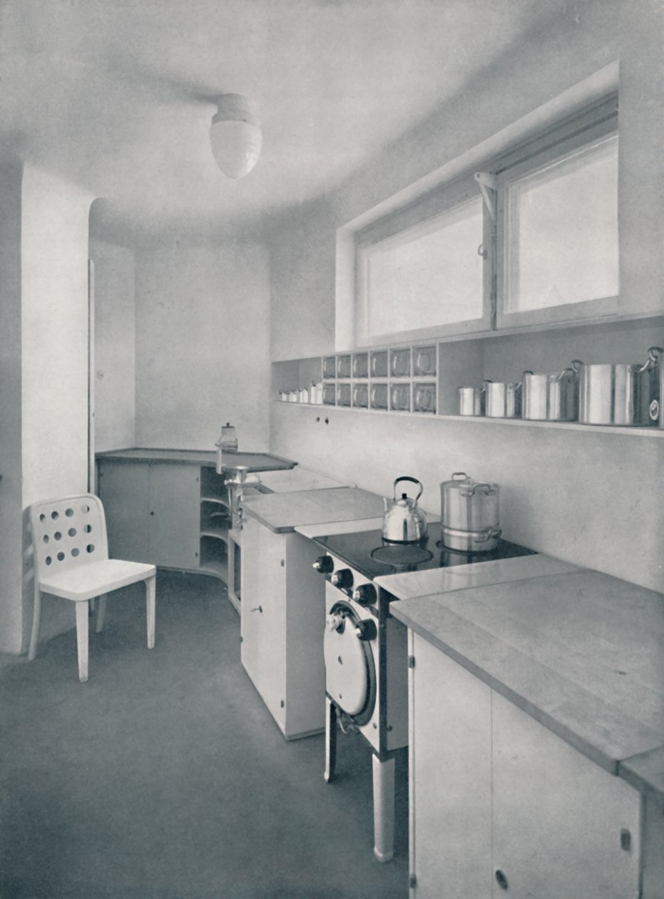 Et køkken designet af professor Oswald Haerdtl i Wien, 1935 af Unbekannt