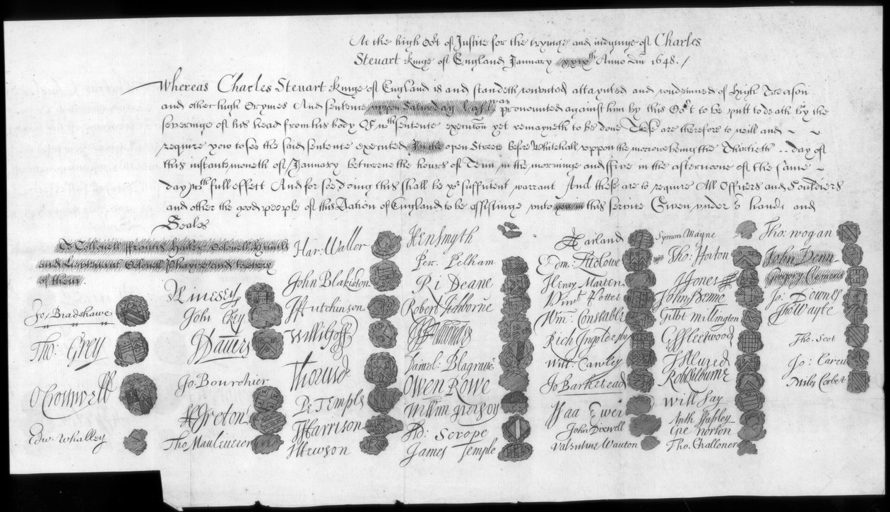 Et brev vedrørende Charles Stuart, Bonnie Prince Charlie, 1700-tallet af Unbekannt