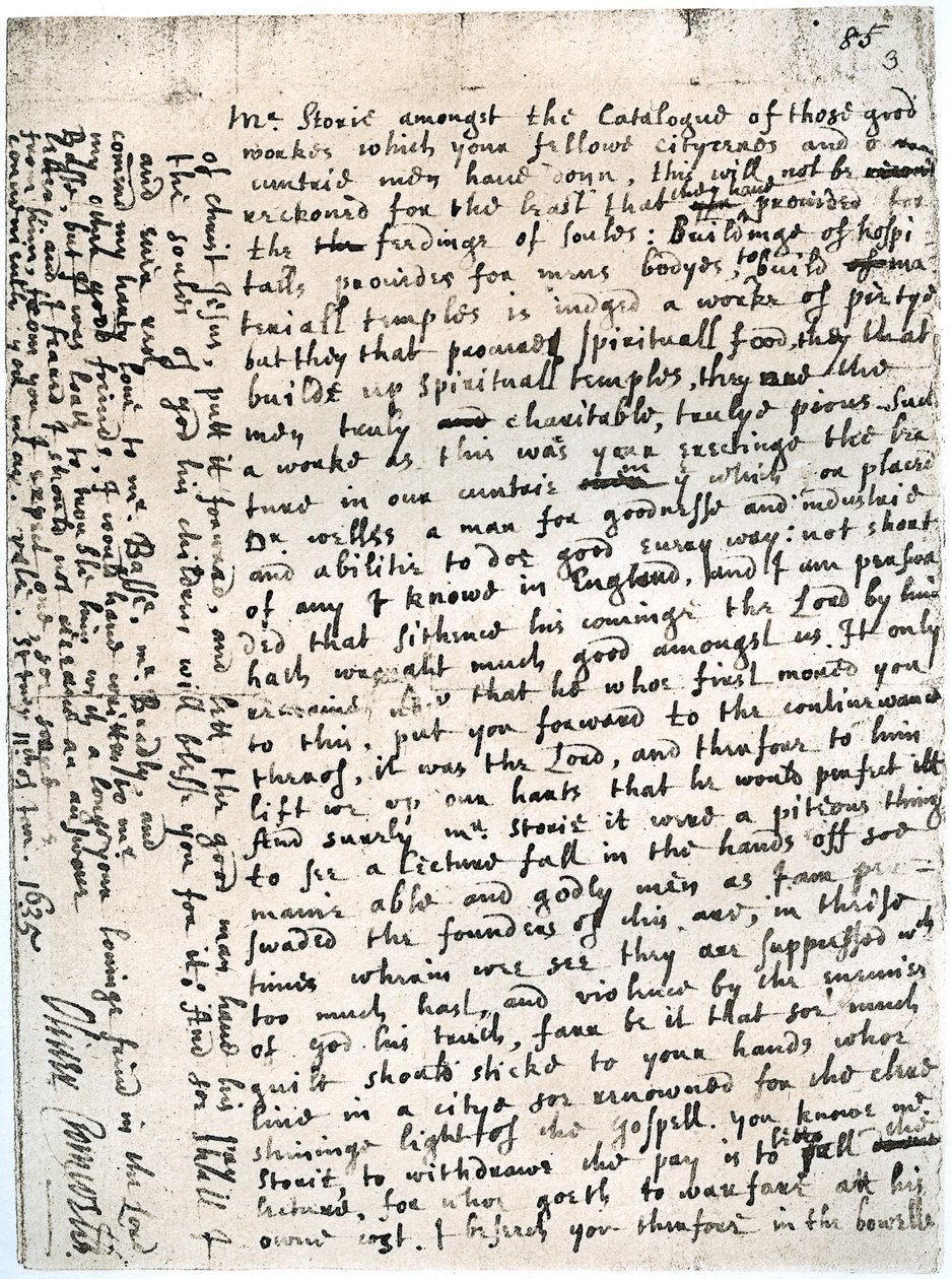 Et brev til en hr. historie af Oliver Cromwell, St Ives, 11. januar, 1635-1636, 1899 af Unbekannt