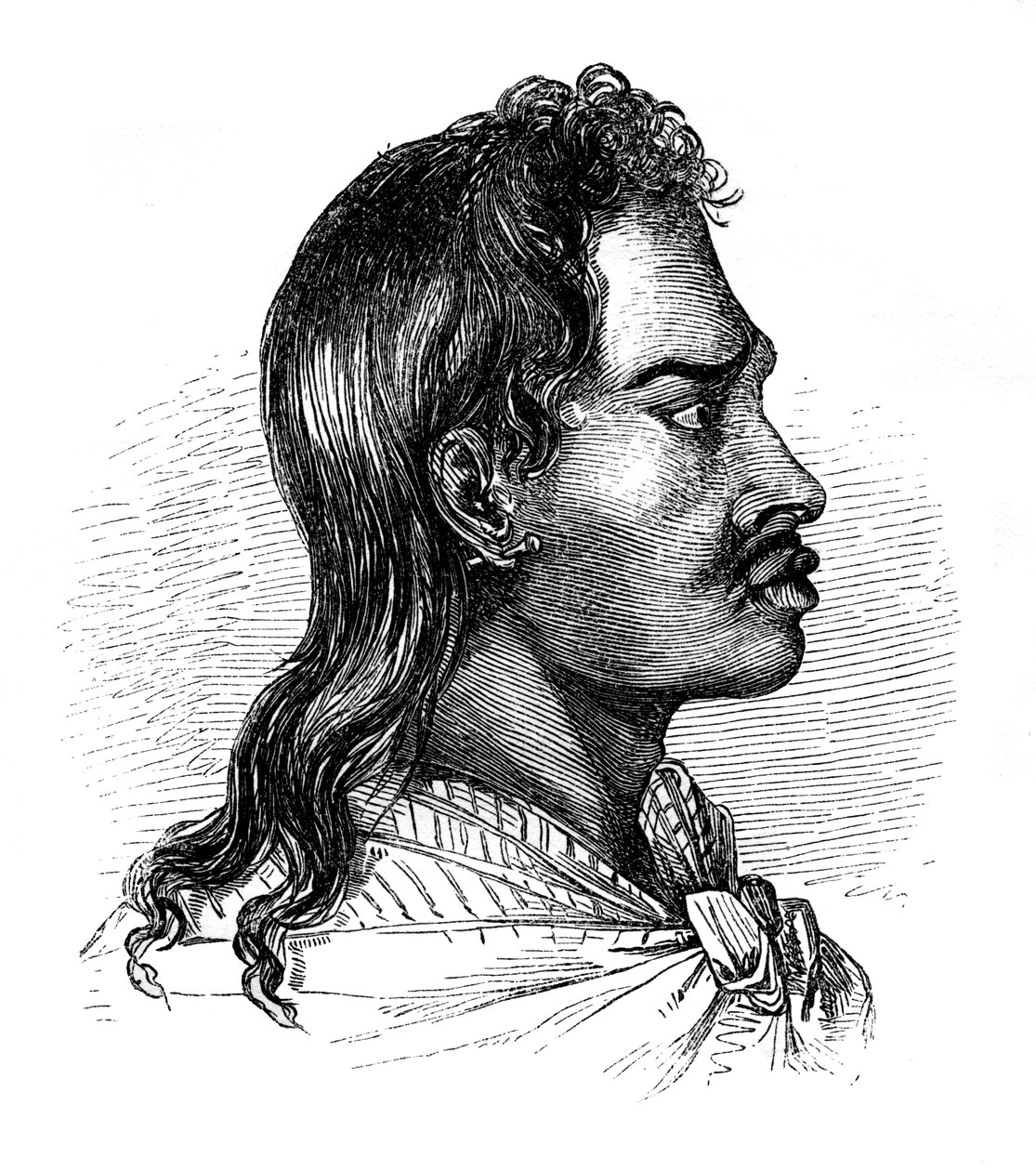 En indfødt Tahiti, 1848 af Unbekannt