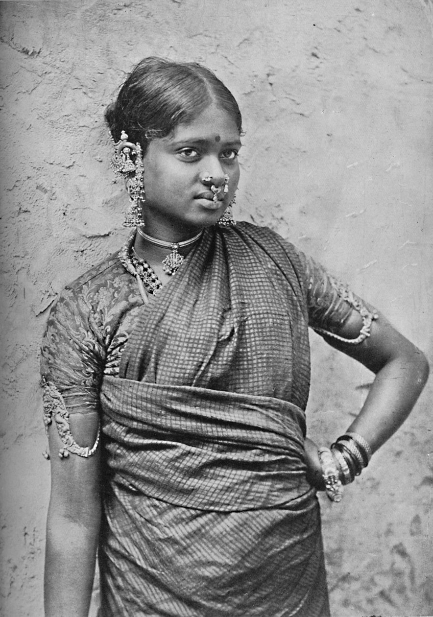 En nautchpige, Madras Præsidentskab, 1902 af Unbekannt