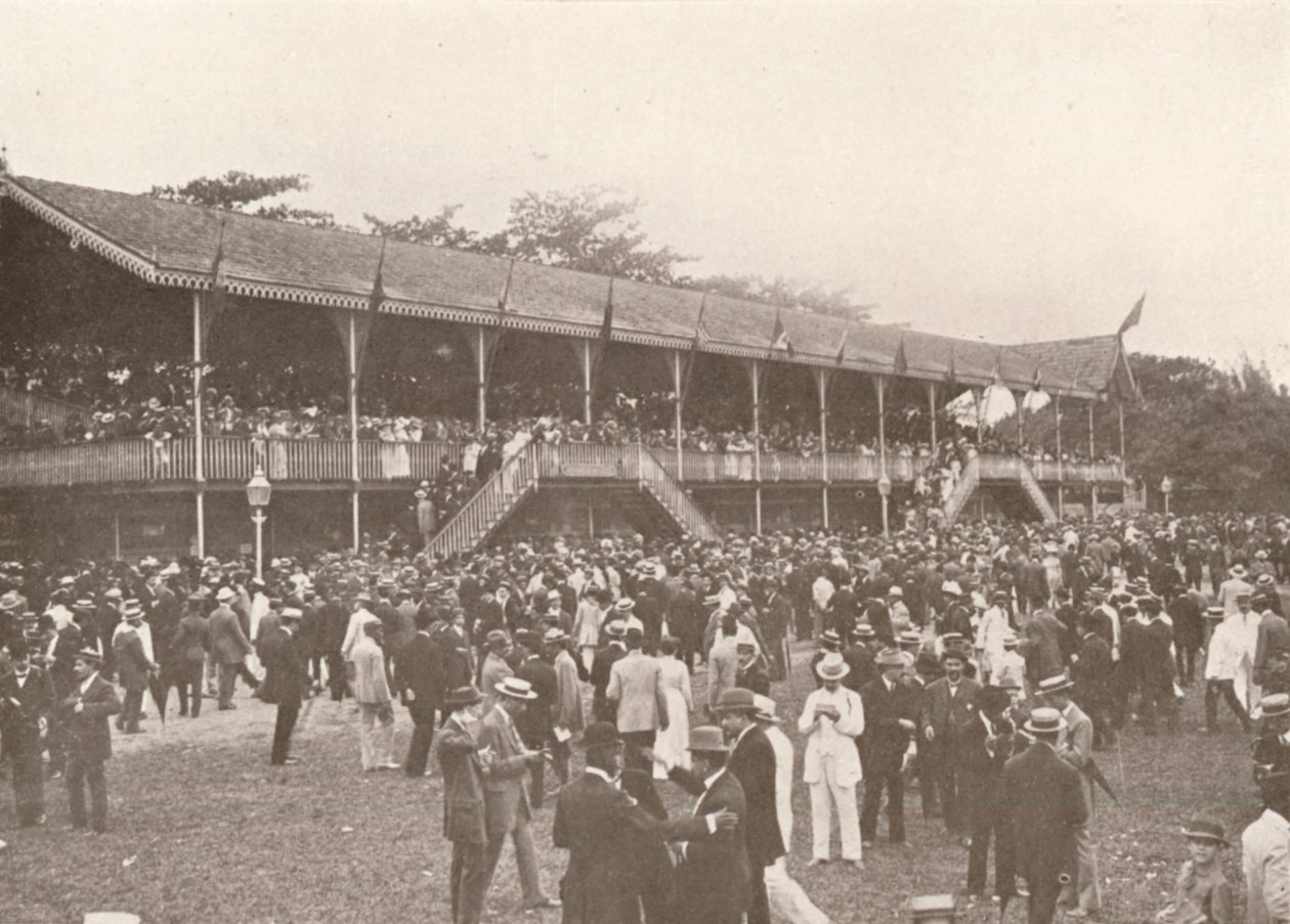 En del af Derby Club Racecourse Enclosure, 1914 af Unbekannt